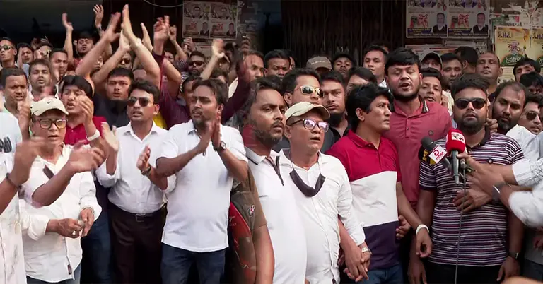 নয়াপল্টনে ছাত্রদলের মিছিল